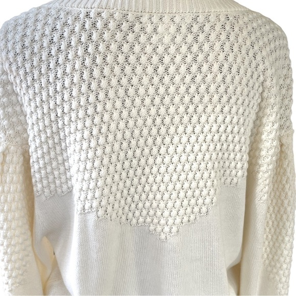 charter Club sweater, size PXL, slightly cropped, mixed textures, soft, cozy - Picture 6 of 8